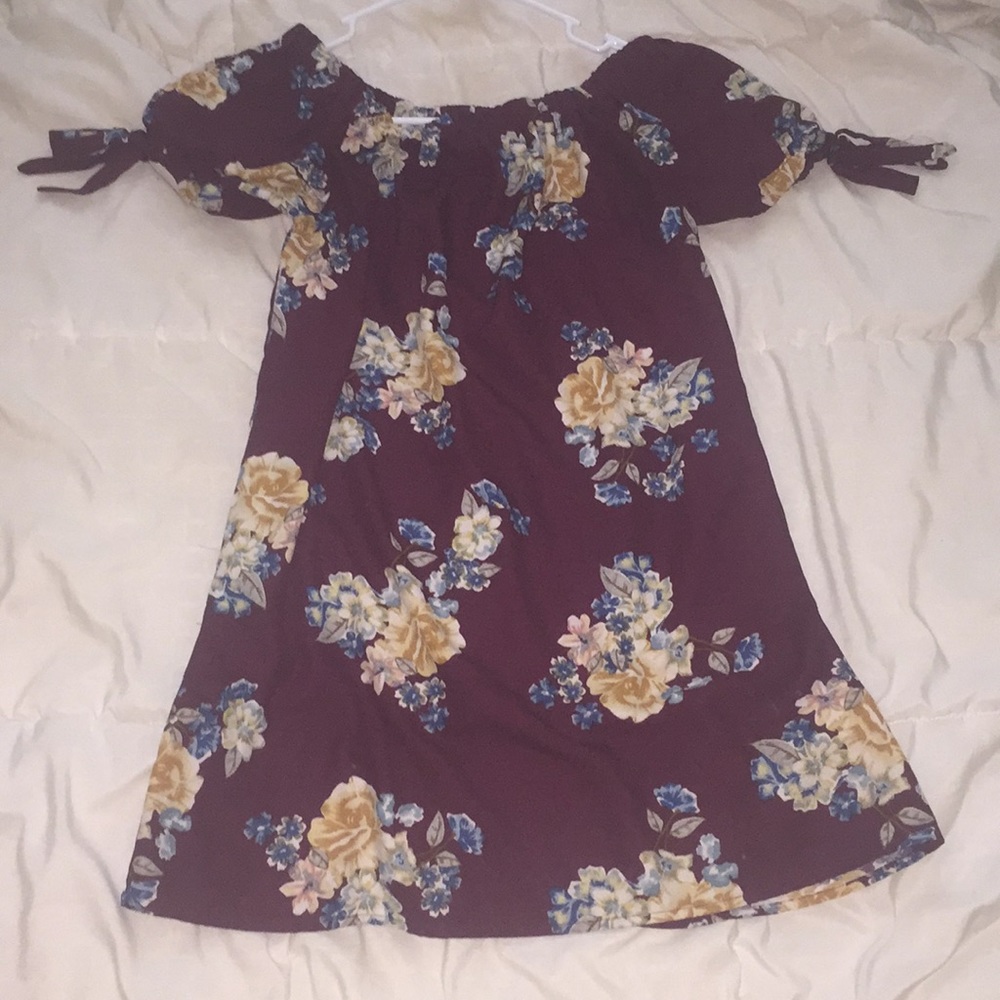 Off the shoulder floral dress